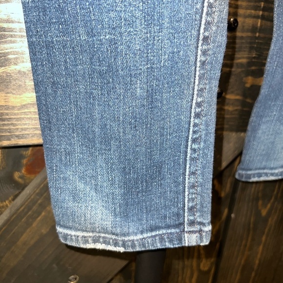 Madewell Jeans Slim Leg Straight 26 Mid Rise Casual Stretch Denim Neutral Boho - Picture 7 of 9